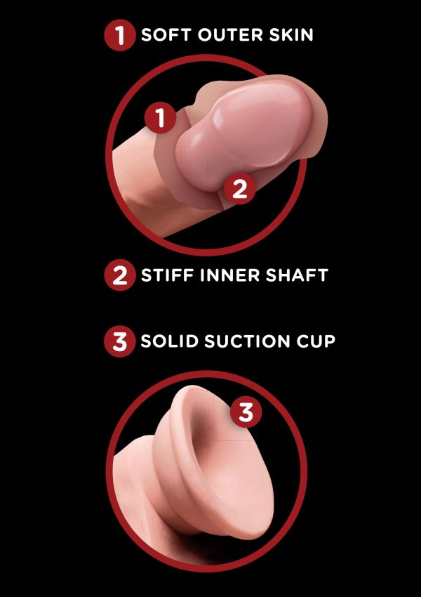Gode réaliste 3D Cock Swinging Balls 15  x 4 cm – Image 7