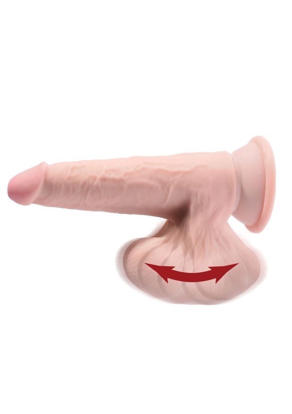 Gode réaliste 3D Cock Swinging Balls 19 x 5.2 cm – Image 5