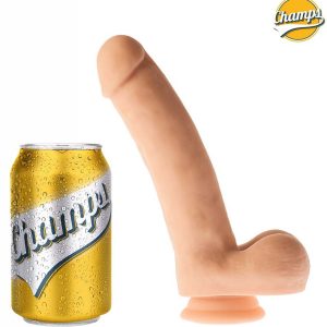 Gode réaliste Curly Champs 16 x 4cm
