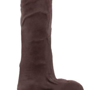 Gode réaliste Flatterer 14 x 4 cm Marron