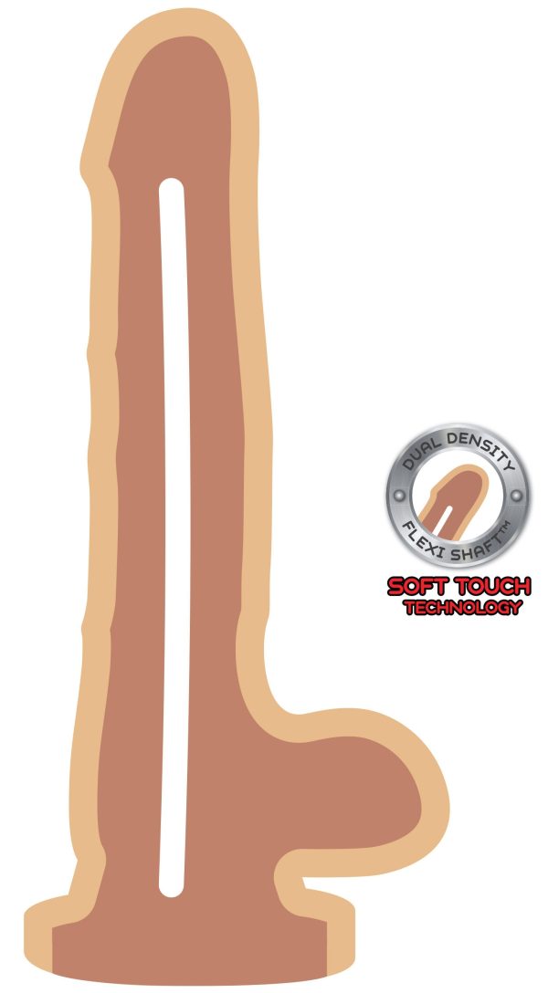 Gode réaliste GET REAL Dual Density 14 x 4 cm – Image 3