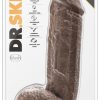 Gode réaliste Mr D Dr Skin 17 x 5cm Marron – Image 2