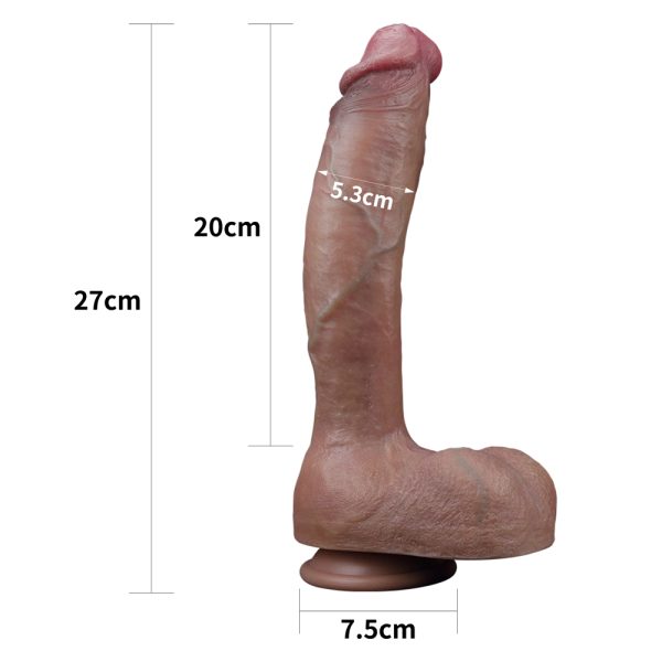 Gode réaliste Nature Cock Veiny 20 x 5cm Métis – Image 20