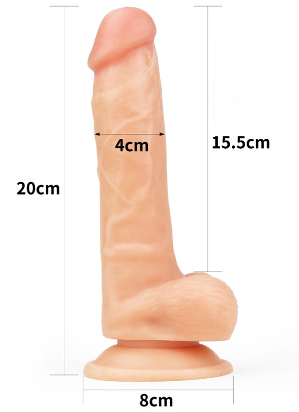 Gode réaliste Soft Dude 15 x 4cm – Image 7