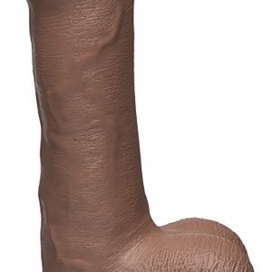 Gode réaliste Uncut D FirmSkyn 14 x 4 cm Caramel