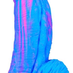 Gode Silicone Fat Dick 18 x 6.5cm Bleu-Rose