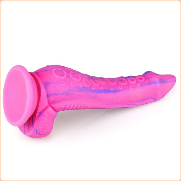 Gode silicone Inkipus 18 x 5.5cm Rose-Bleu – Image 3