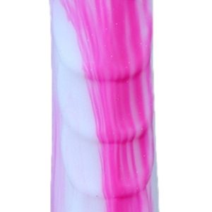 Gode silicone Meryl 18 x 5cm Blanc-Rose