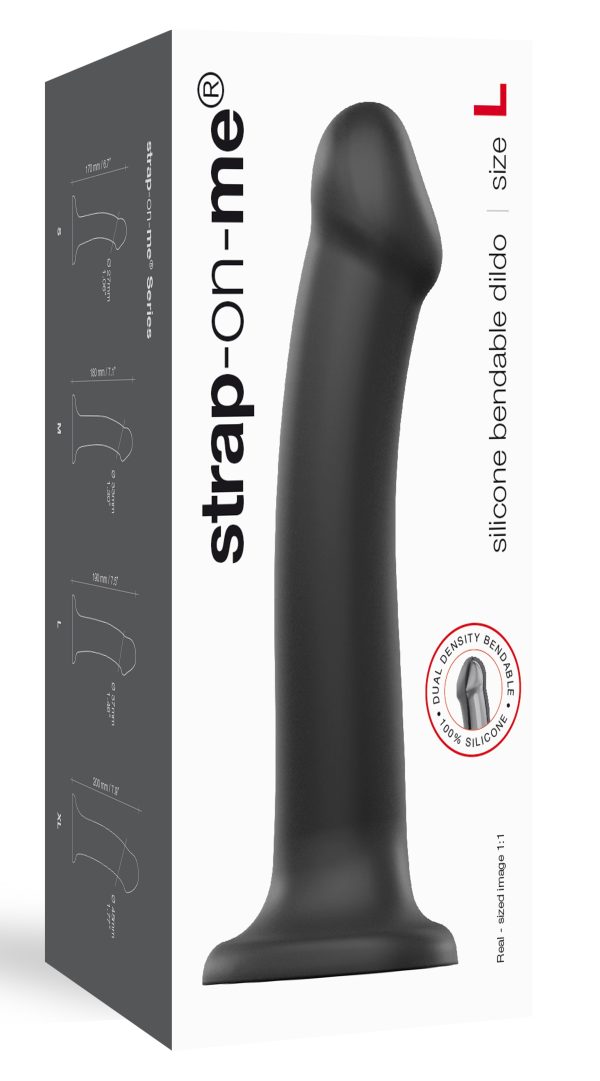 Gode Strap-On-Me Bendable L 17 x 4.5 cm Noir – Image 2