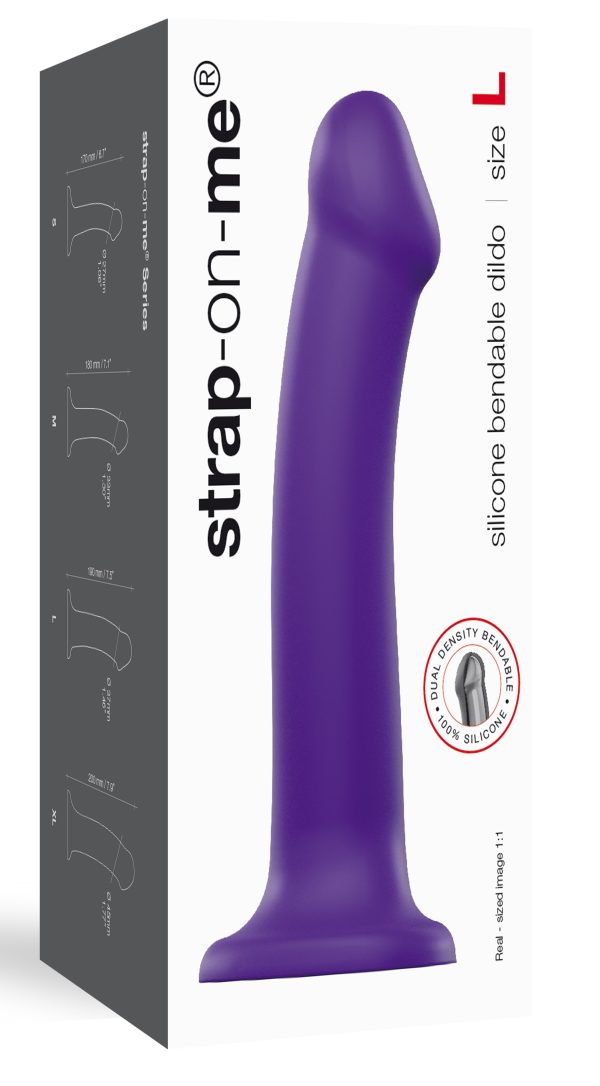 Gode Strap-On-Me Bendable L 17 x 4.5 cm Violet – Image 2
