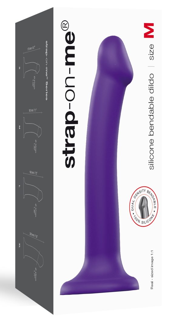 Gode Strap-On-Me Bendable M 16 x 4 cm Violet – Image 2