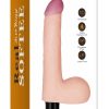 Gode vibrant avec bourses Real Soft 14 x 4cm – Image 3