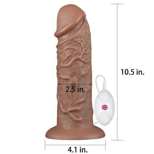 Gode vibrant Chubby Dildo 23 x 6.5 cm Marron – Image 10