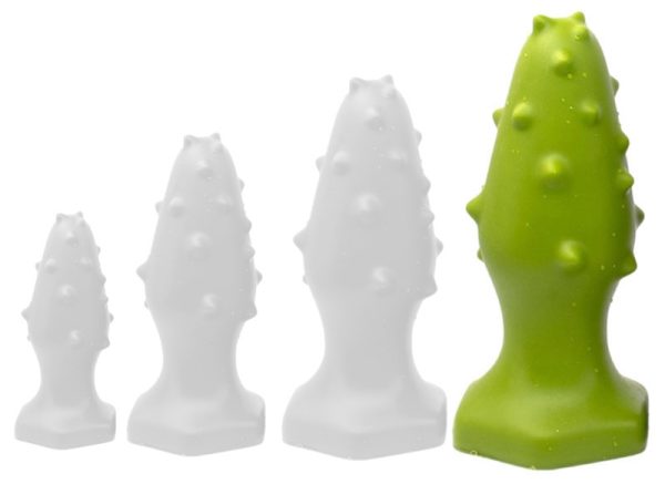 Plug silicone Monster Spike XL 16 x 6.5cm Vert