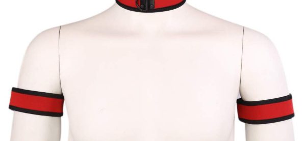 Brassards PUPPY Néoprène Rouge – Image 4