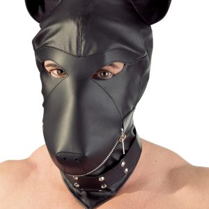 Cagoule Dog Fetish Simili noir