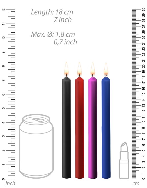 Lot de 4 bougies SM Teasing Wax Multicolore – Image 7