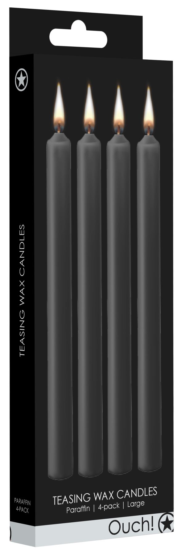 Lot de 4 bougies SM Teasing Wax Noire – Image 2