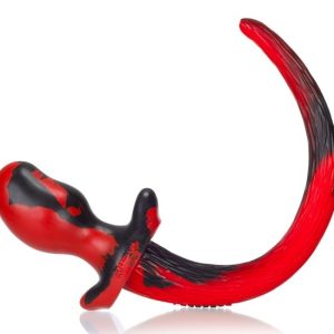 Plug Queue de chien Mastiff 12 x 7 cm Rouge