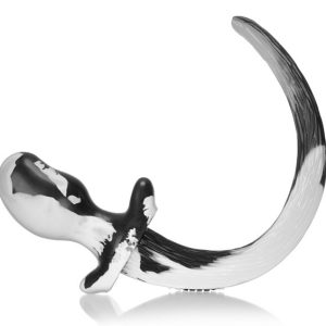Plug Queue Puppy Tail Beagle 9.5 x 5 cm Blanc