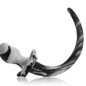 Plug Queue Puppy Tail Bulldog 11.5 x 6 cm Blanc