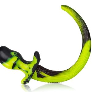 Plug Queue Puppy Tail Bulldog 11.5  x 6 cm Jaune