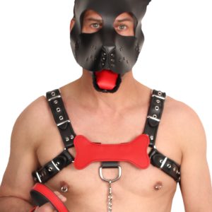 PUPPY OS  EN CUIR ROUGE