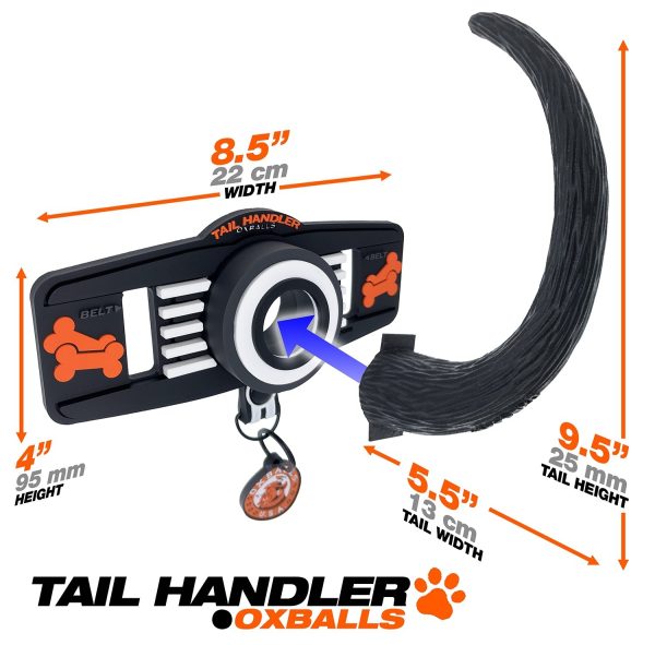 Queue de chien Oxballs Tail Handler Blanc – Image 2