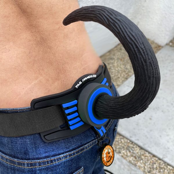 Queue de chien Oxballs Tail Handler Bleue – Image 9