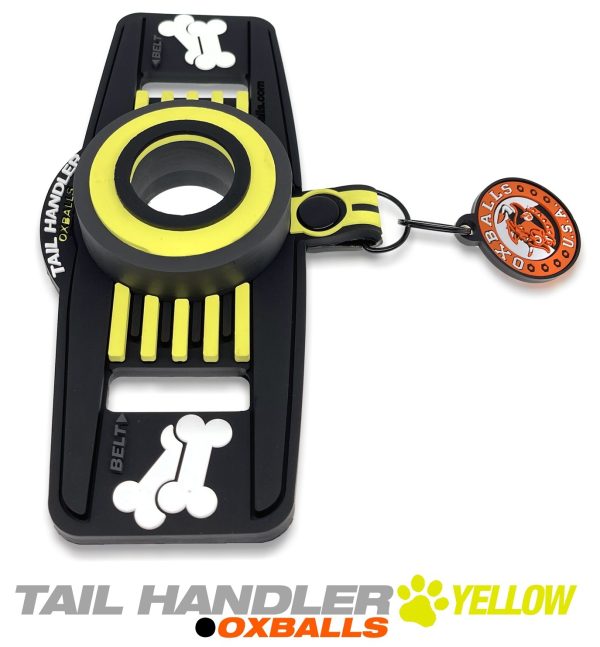 Queue de chien Oxballs Tail Handler Jaune – Image 2