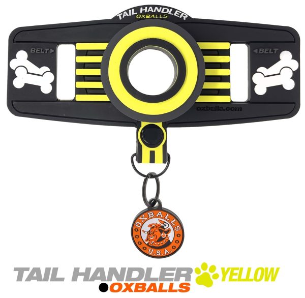 Queue de chien Oxballs Tail Handler Jaune – Image 4