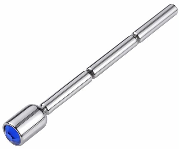 Bijou d'urètre Thin Diamond 6cm - Diamètre 4mm Bleu – Image 2