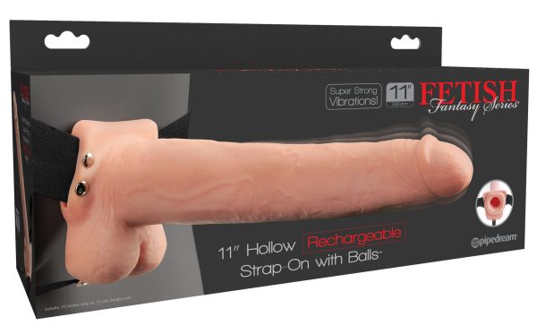 Gode ceinture avec Vibrations Strap-On 26 x 5.5 cm – Image 2