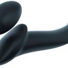 Gode + plug STRAP-ON-ME Bendable M 16 x 4 cm Noir – Image 3