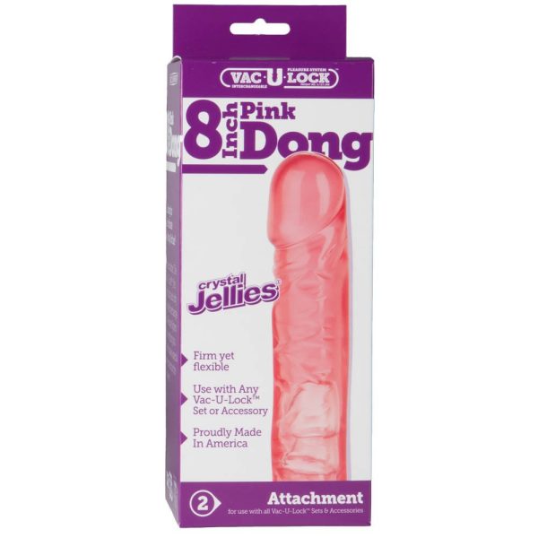 Gode Vac-U-Lock Pink Jelly 20 x 4 cm – Image 2