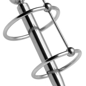 Plug d'urètre percé Longy 8cm - Diamètre 5.5 à 8mm