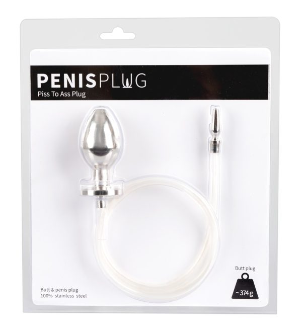 Plug Penis avec plug anal pour jeu Uro – Image 2