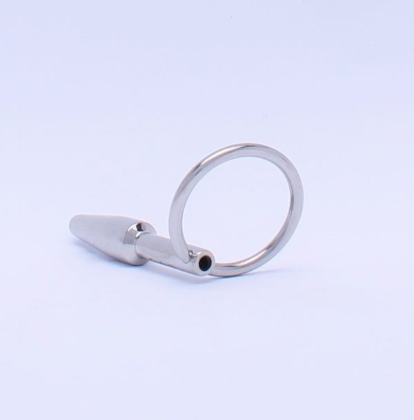 Plug pénis percé en métal Mini Fucker 4.5cm - Diamètre 8mm – Image 4