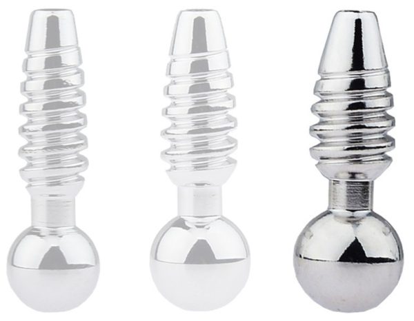 Plug pénis percé Screw L 2.5cm - Diamètre 10mm