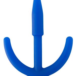 Plug Penis Silicone Anchor 5cm - Diamètre 8mm Bleu