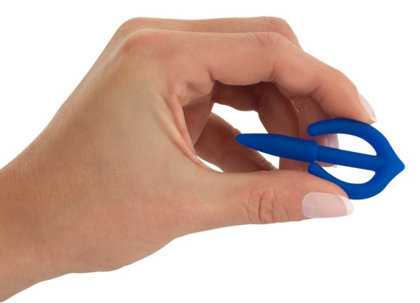 Plug Penis Silicone Anchor 5cm - Diamètre 8mm Bleu – Image 5