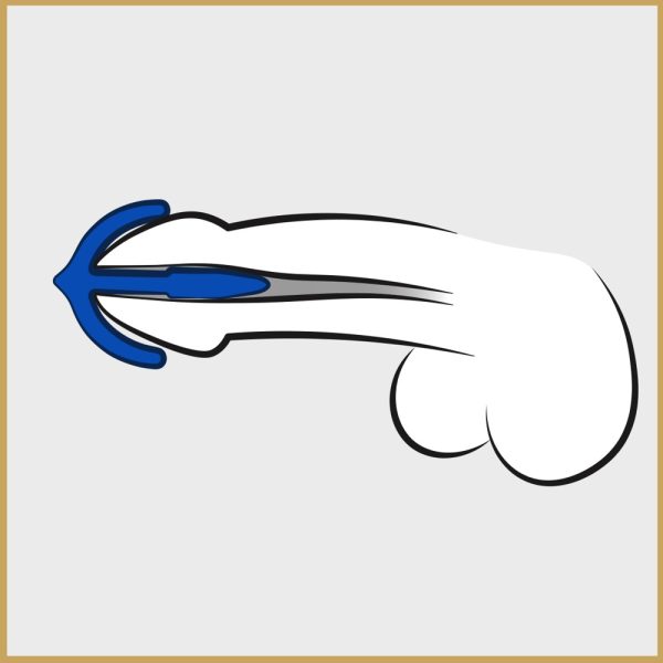 Plug Penis Silicone Anchor 5cm - Diamètre 8mm Bleu – Image 6