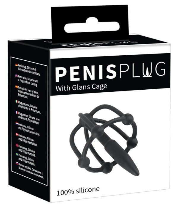 Plug Penis silicone Cage Glans 5cm - Diamètre 8mm – Image 2