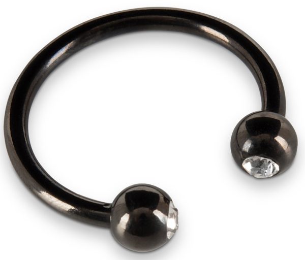 Anneau de gland avec strass 28mm Noir – Image 5