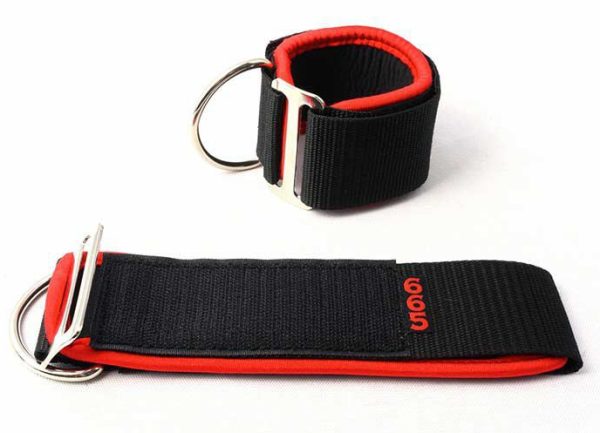 Attaches néoprène Noir-Rouge