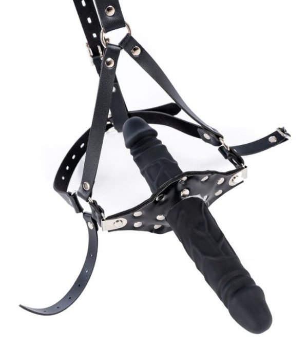 Bâillon avec gode Strap Dick 12cm – Image 6