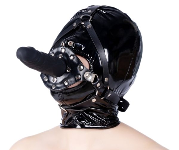 Bâillon avec gode Strap Dick 12cm – Image 8