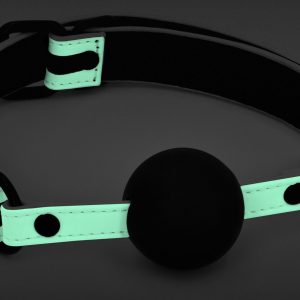 Bâillon Boule fluorescent Glo - boule silicone 45mm