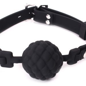 Baillon Boule PineCone Silicone Noir