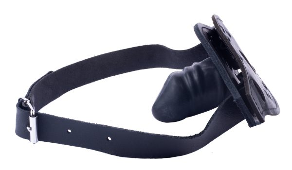 Bâillon en cuir avec Vac-U-Lock – Image 4